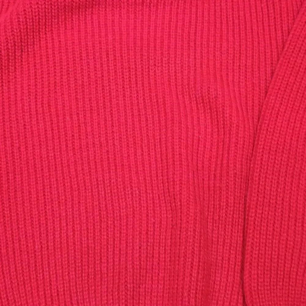 VTG High Sierra Mervyn's Pullover Sweater Size Md Red Heavy Cotton Crewneck EUC